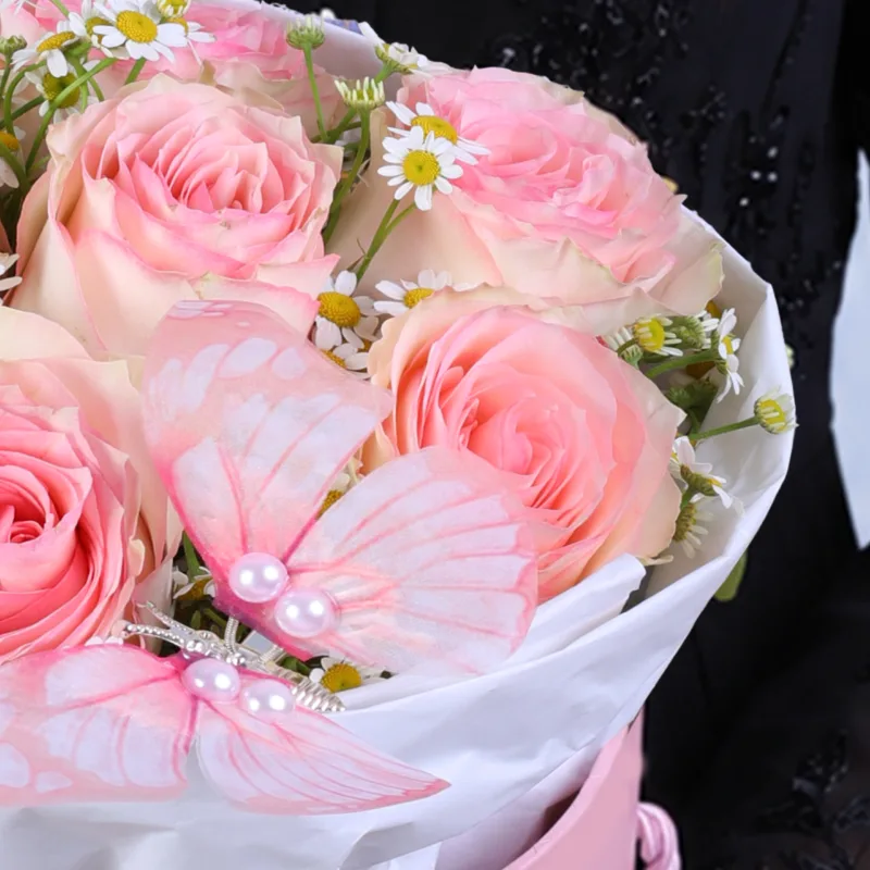 elegant-pink-butterfly-arrangement_03 elegant pink butterfly arrangement 03