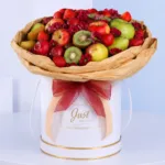 Fruit & Flower Round Box 1 fruit-and-flower-arrangement