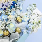 Father's Day Bouquet with Balloon 2 rose-delphinium-chocolate-bouquet-with-balloon_02