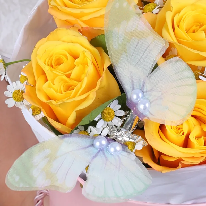 yellow butterfly floral box 03