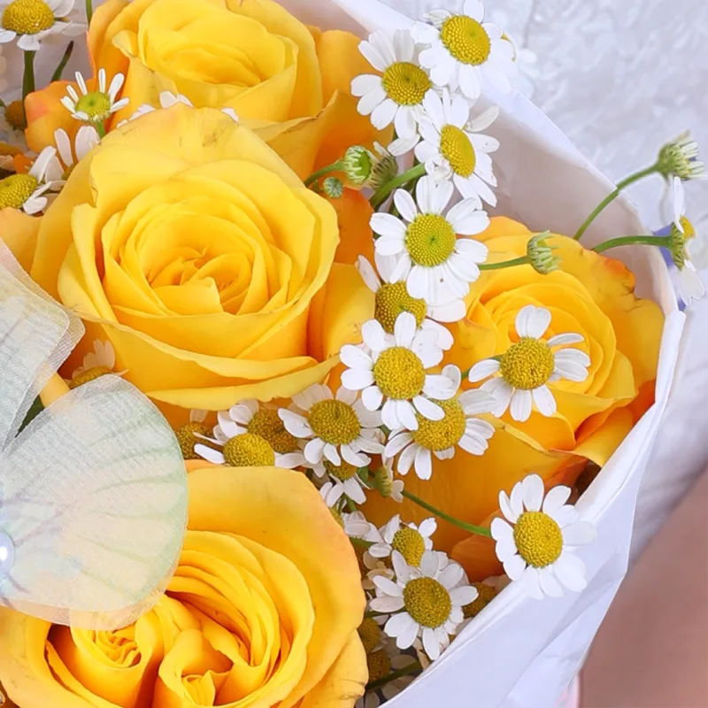 yellow butterfly floral box 04