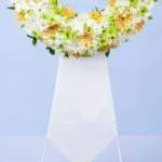 White & Purple Tribute Wreath Stand 3 white-purple-tribute-wreath-stand_03