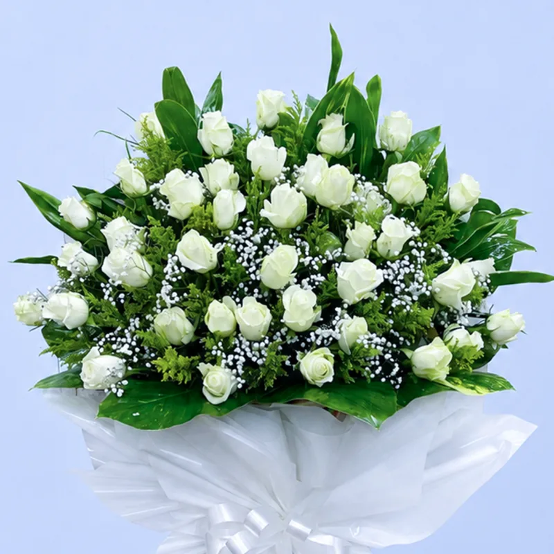 white-rose-tribute-stand_02 white rose tribute stand 02