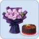 flowers and cakes icon